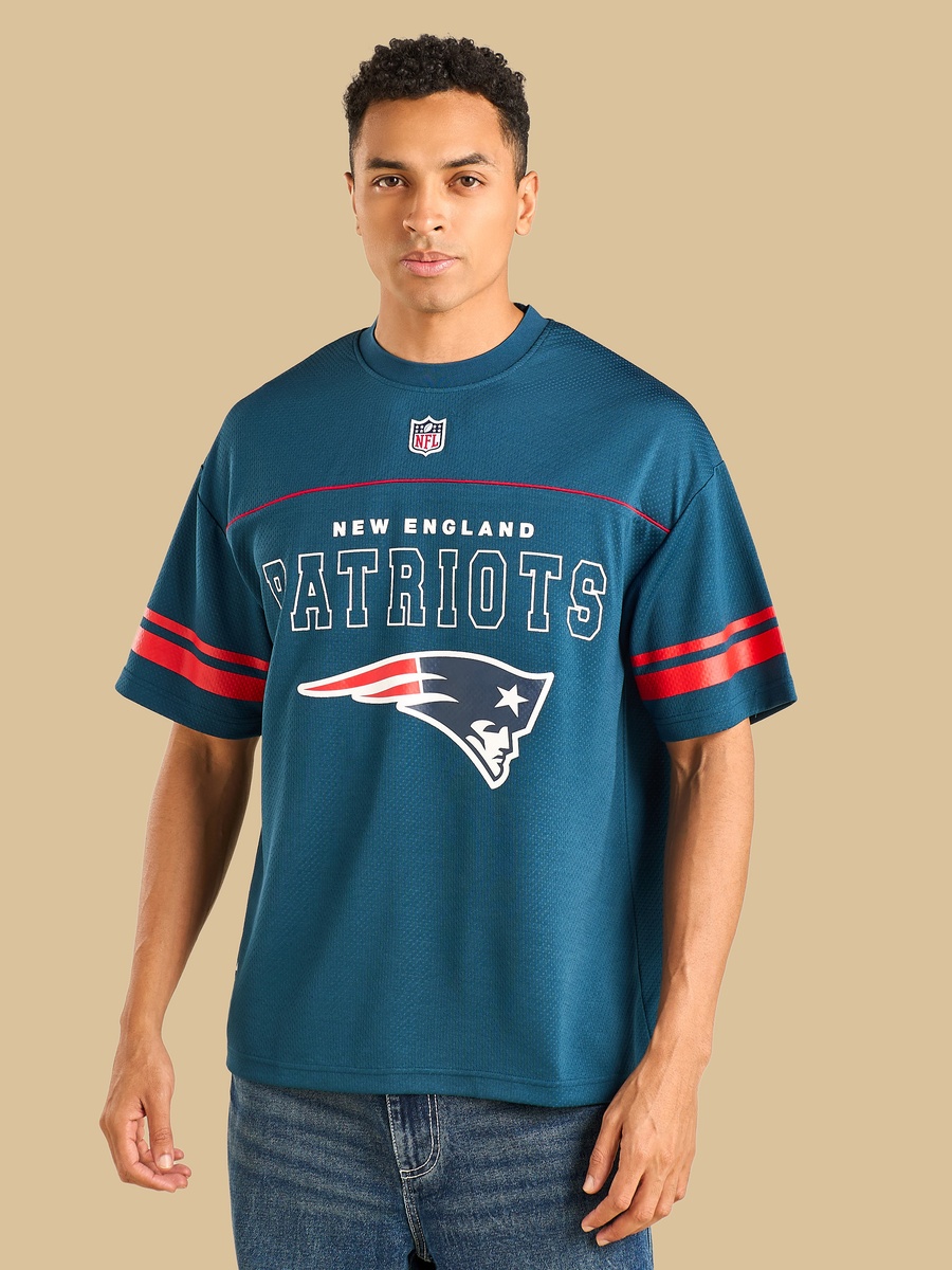 NFL Patriots Print Oversized T-Shirt