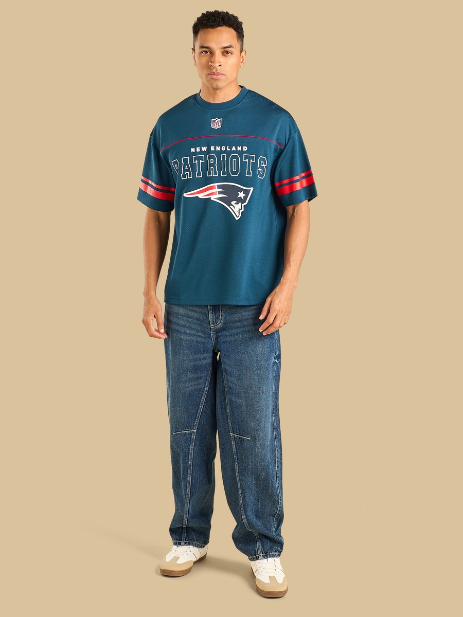 NFL Patriots Print Oversized T-Shirt