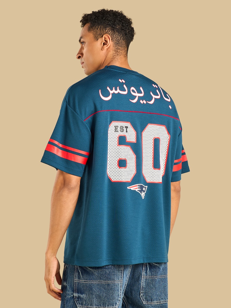 NFL Patriots Print Oversized T-Shirt