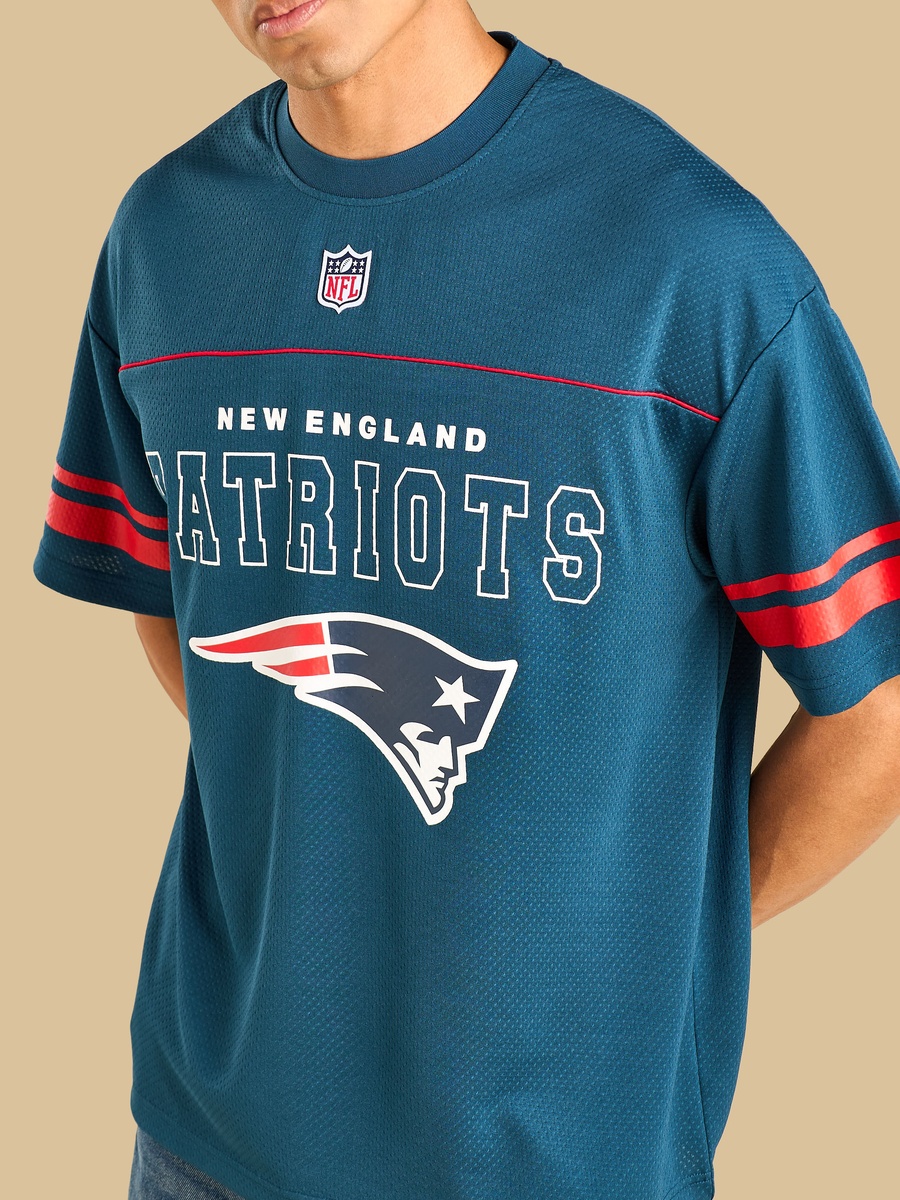 NFL Patriots Print Oversized T-Shirt