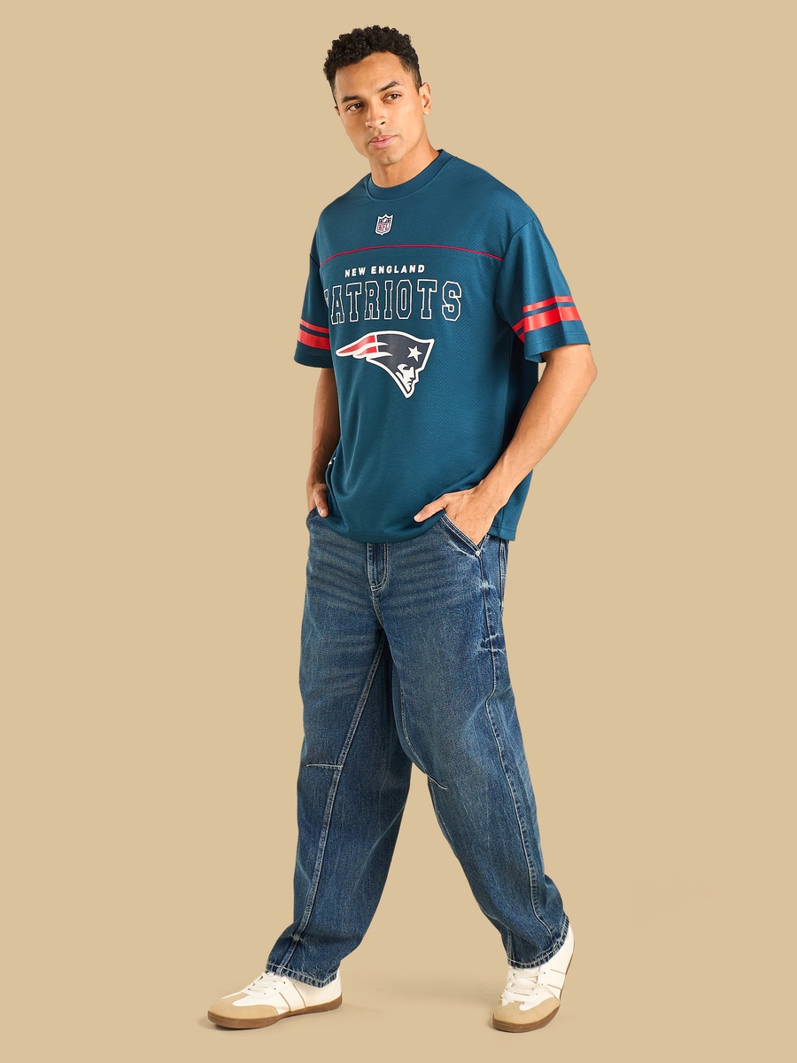 NFL Patriots Print Oversized T-Shirt