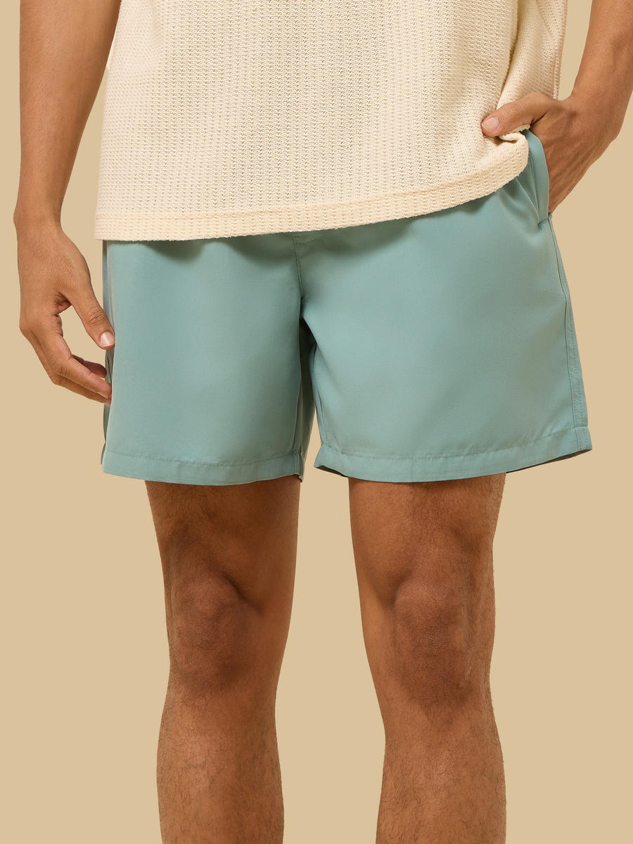 Solid Swim Shorts