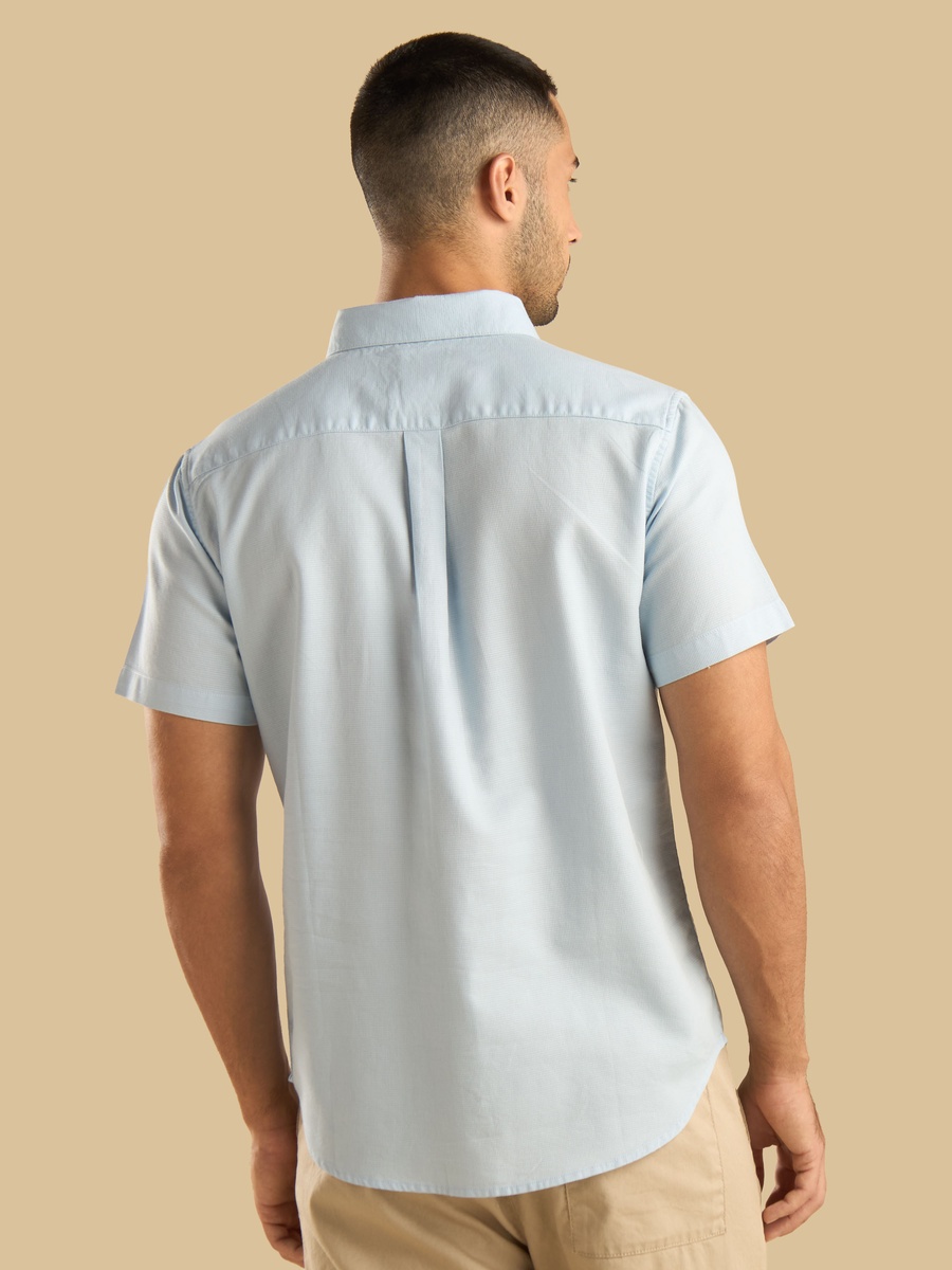 Textured Dobby Button-Down Shirt