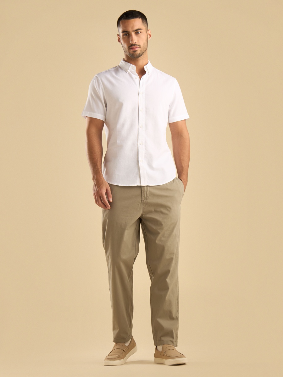 Textured Dobby Button-Down Shirt