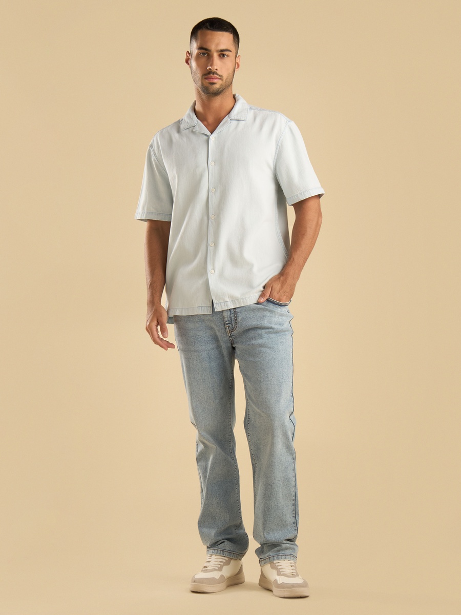 Relaxed Fit Camp Collar Resort Shirt