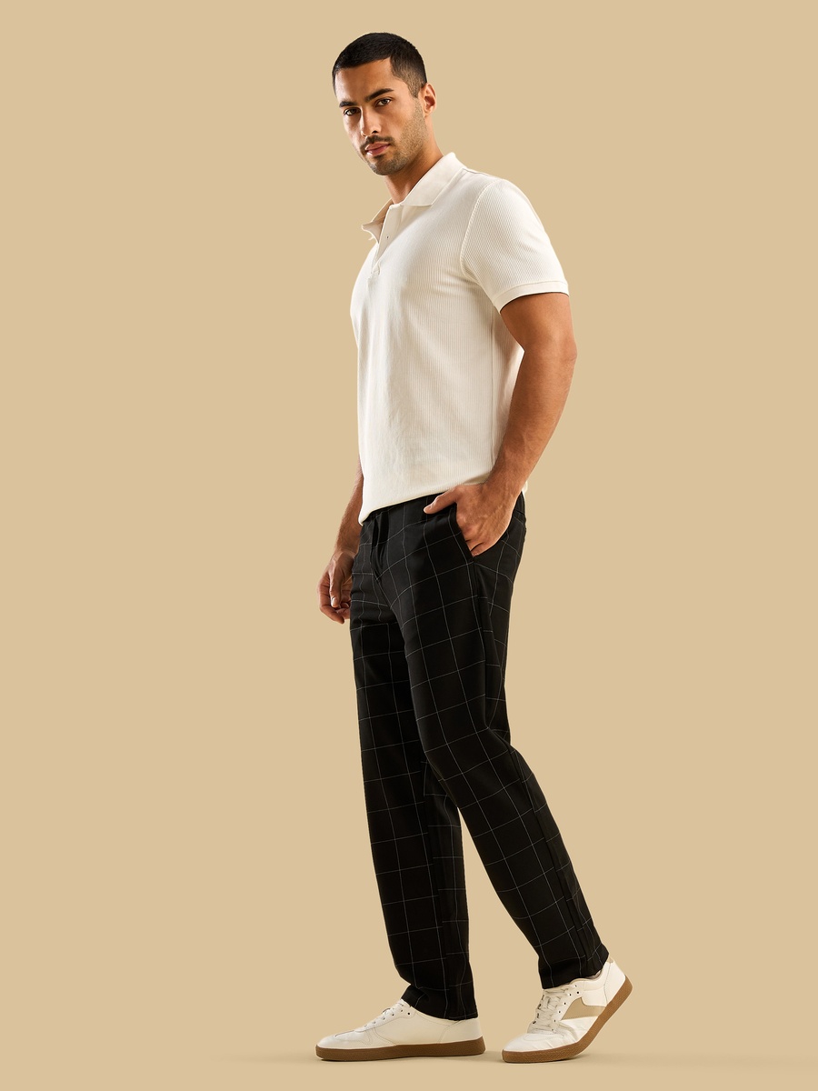 Checked Yarn Dyed Pants