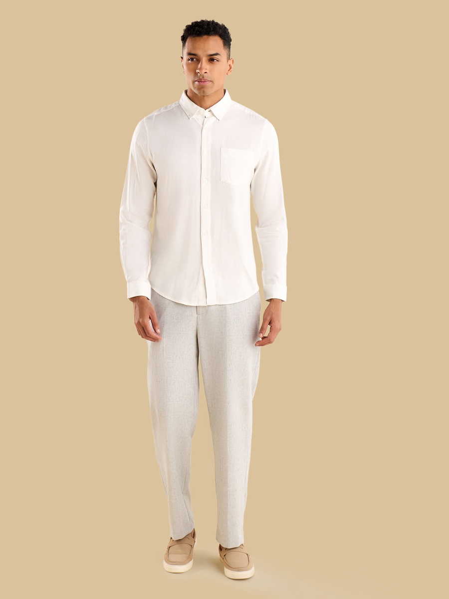 Textured Pull-On Better Cotton Pants