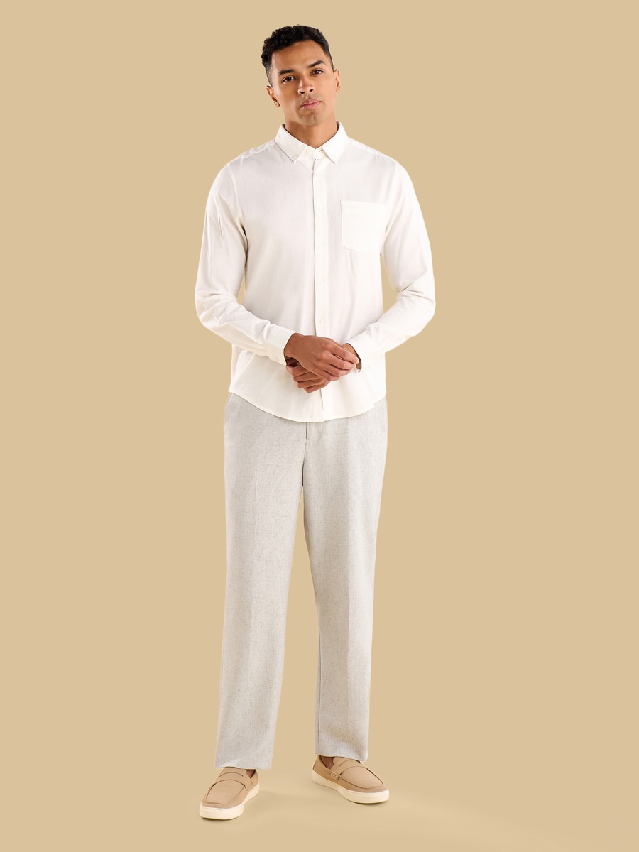 Textured Pull-On Better Cotton Pants