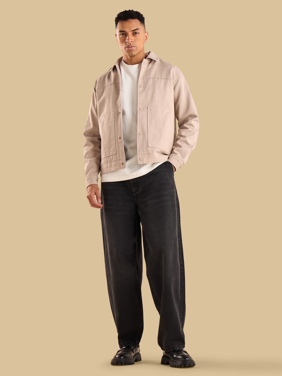 Twill Jacket with Patch Pocket