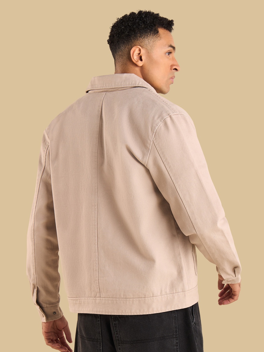 Twill Jacket with Patch Pocket
