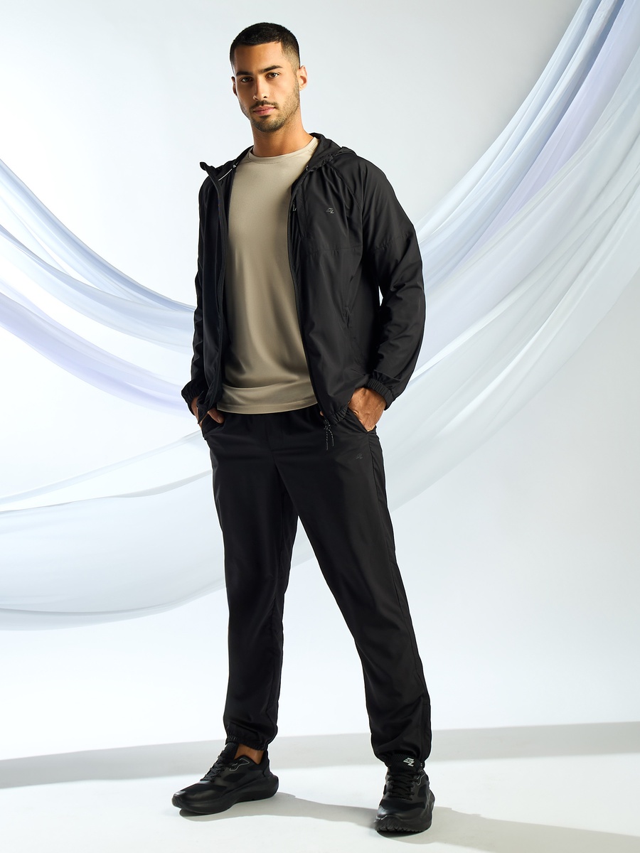 Panelled Zip Through Hoodie