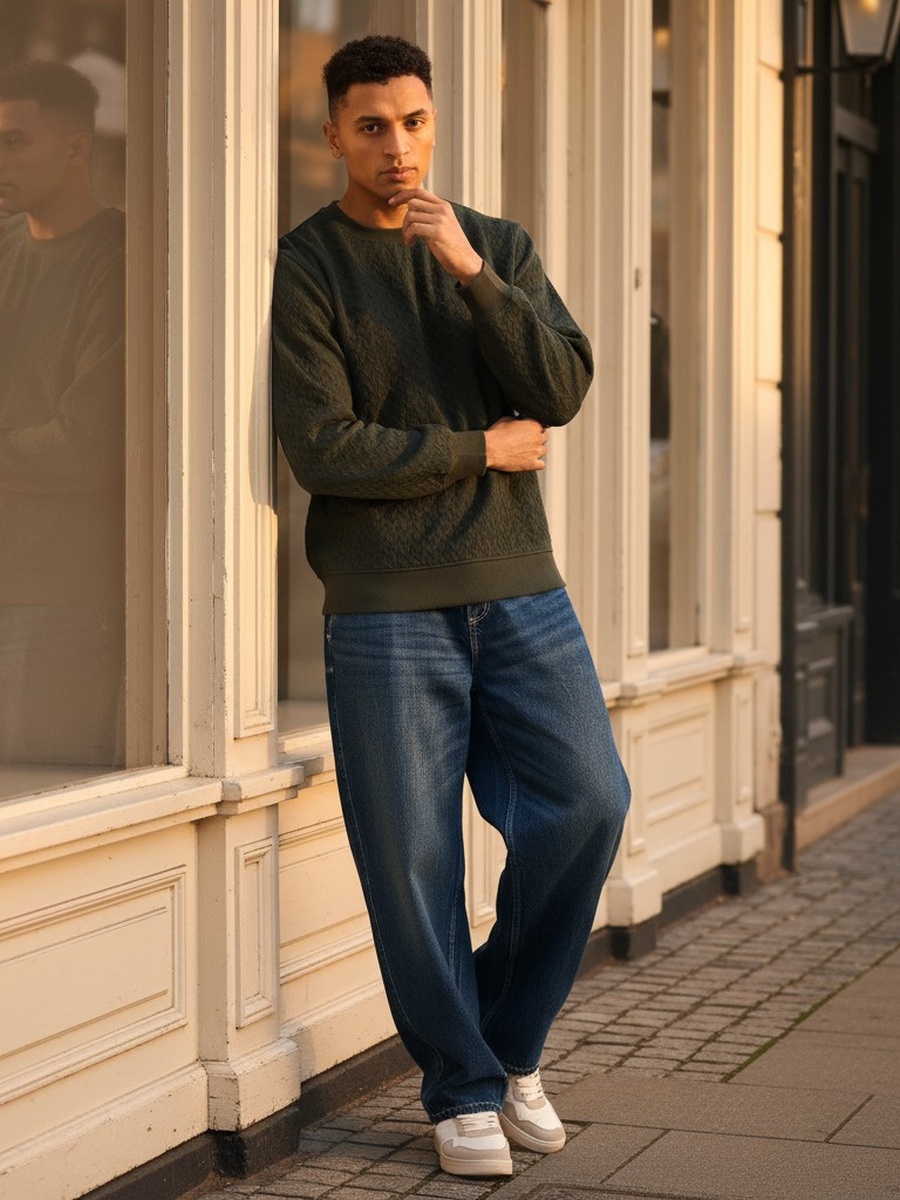 Quilted Sweatshirt