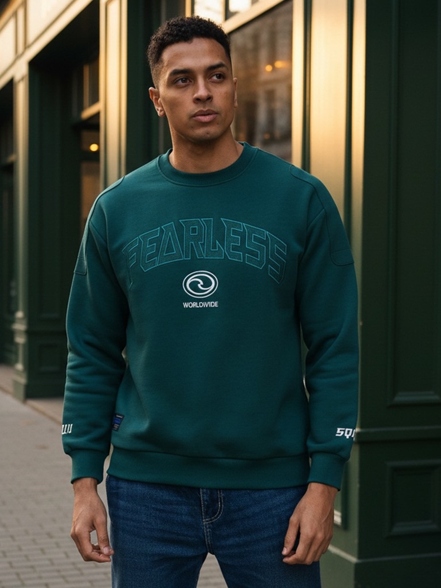 Applique Detail Oversized Sweatshirt