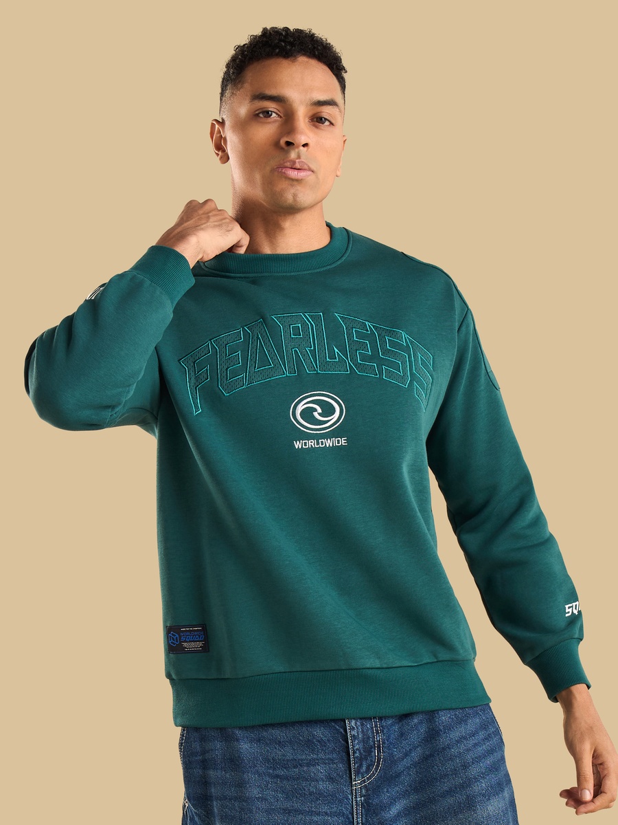 Applique Detail Oversized Sweatshirt