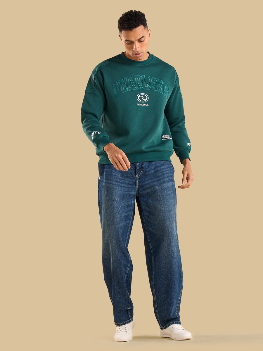 Applique Detail Oversized Sweatshirt