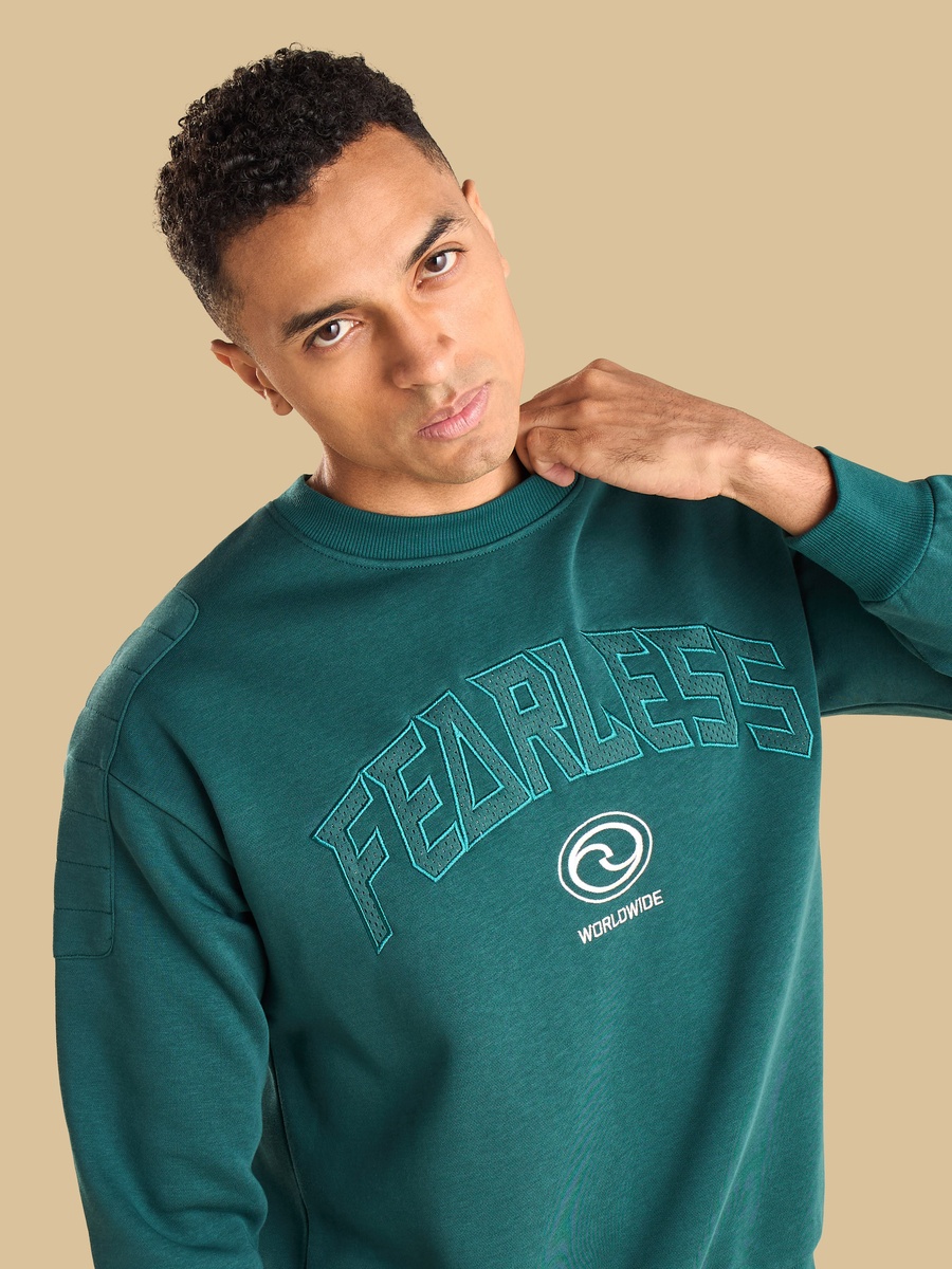 Applique Detail Oversized Sweatshirt