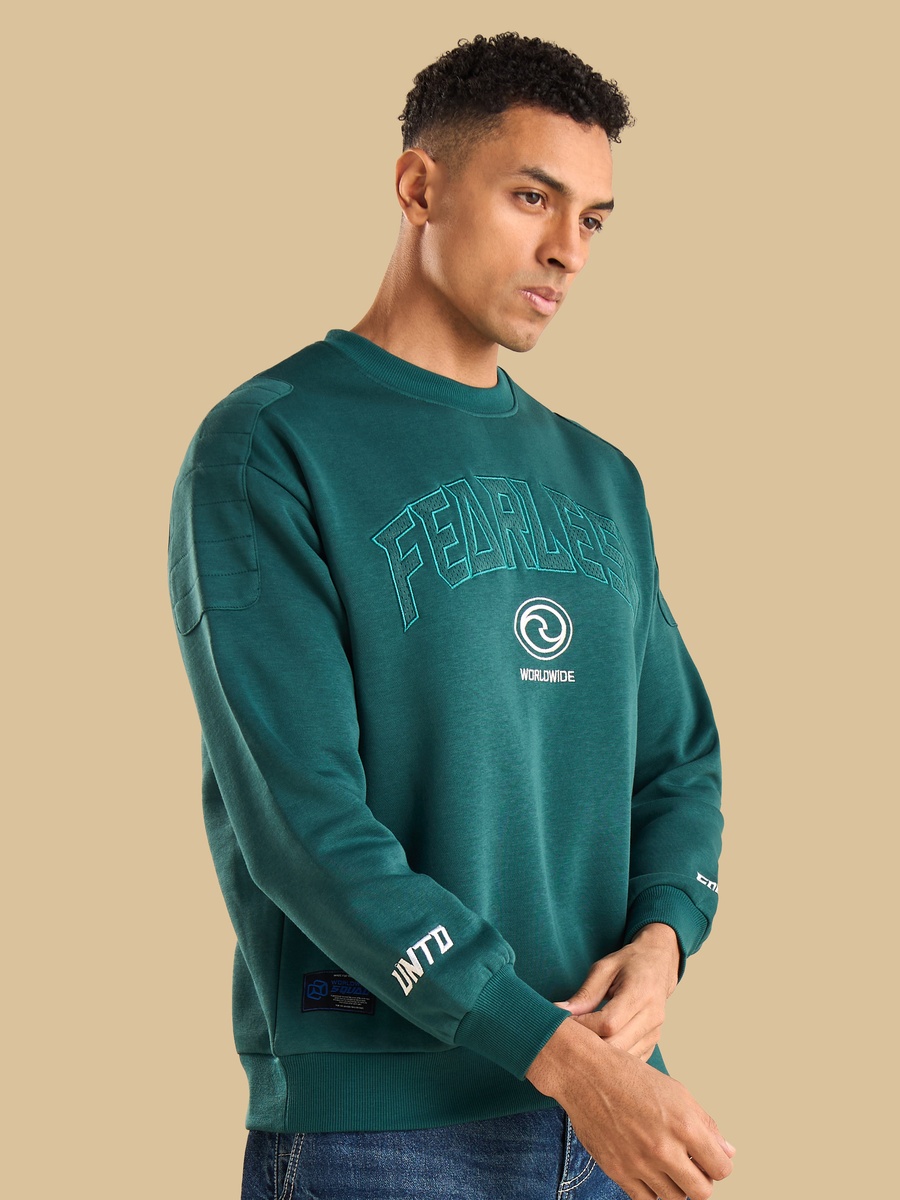 Applique Detail Oversized Sweatshirt
