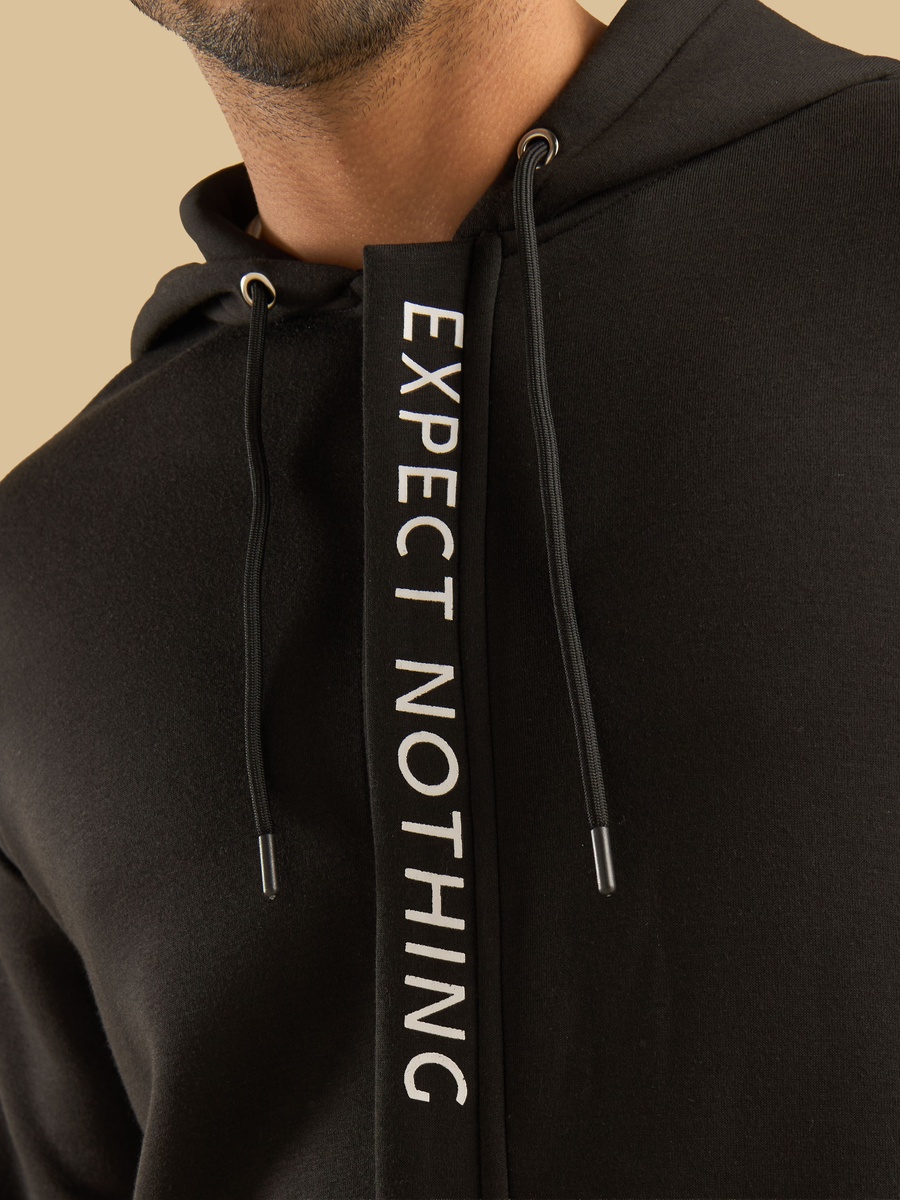 Slogan Print Hoodie