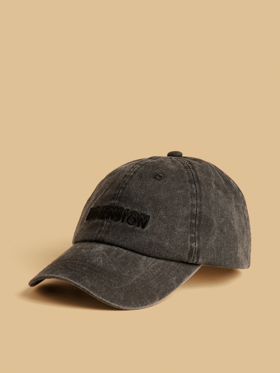 Embroidered Cap with Buckled Strap Closure