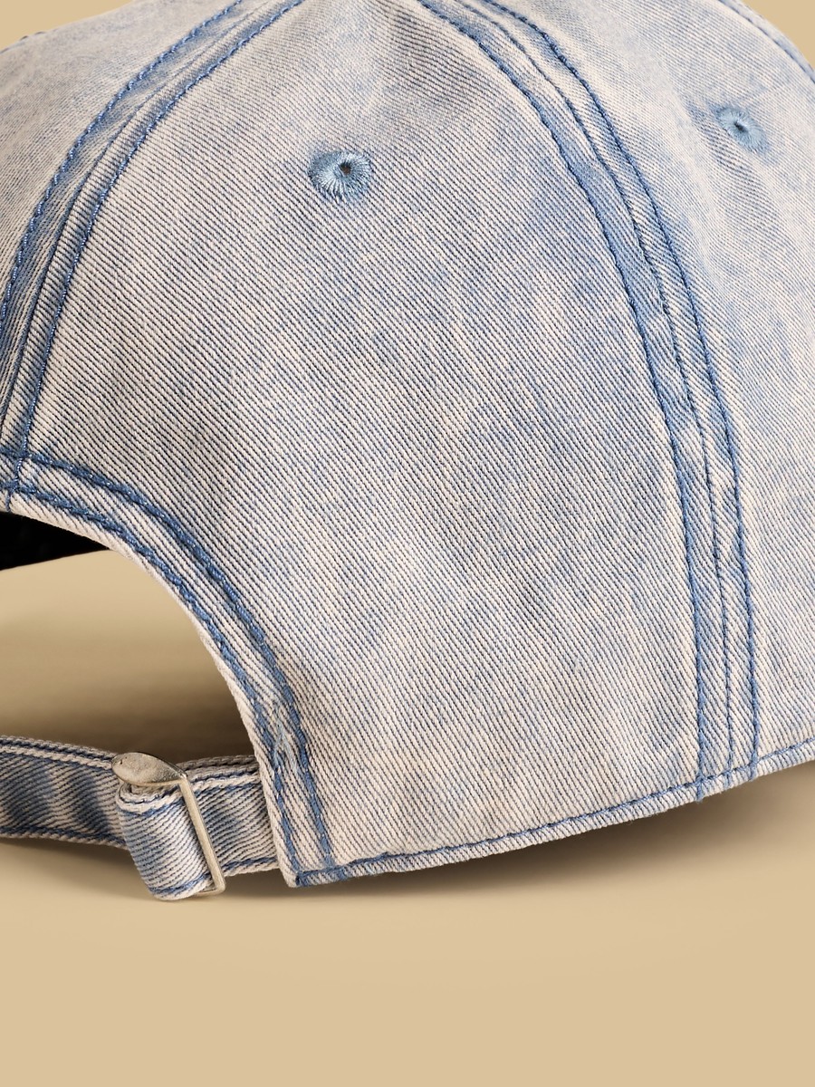 Textured Cap Textured Cap with Buckled Strap Closure For Default Category at UAE | Styli