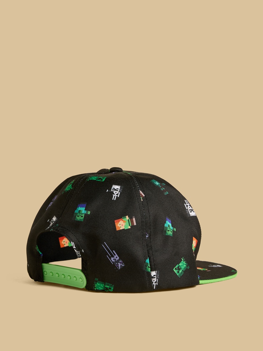 Minecraft Print Cap With Hook And Loop Closure
