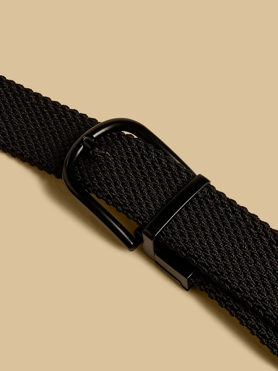 Braided Belt with Pin Buckle Closure