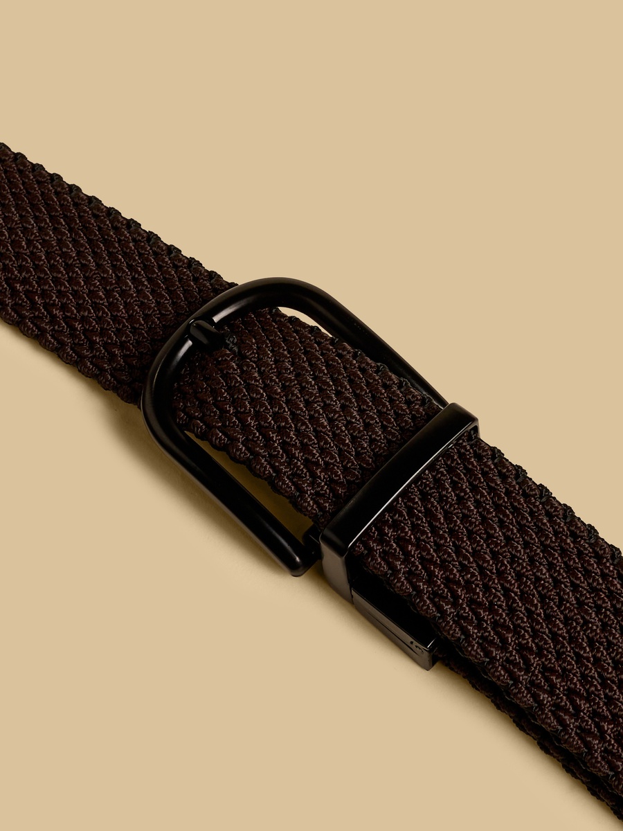 Braided Belt with Pin Buckle Closure