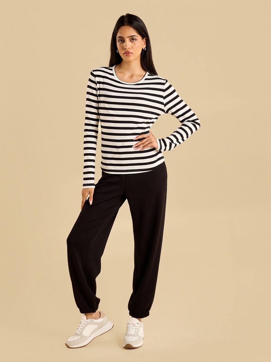Ribbed Striped T-Shirt