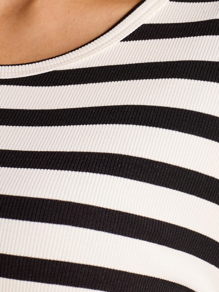Ribbed Striped T-Shirt