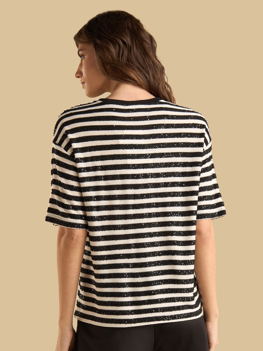 Sequin Embellished T-Shirt