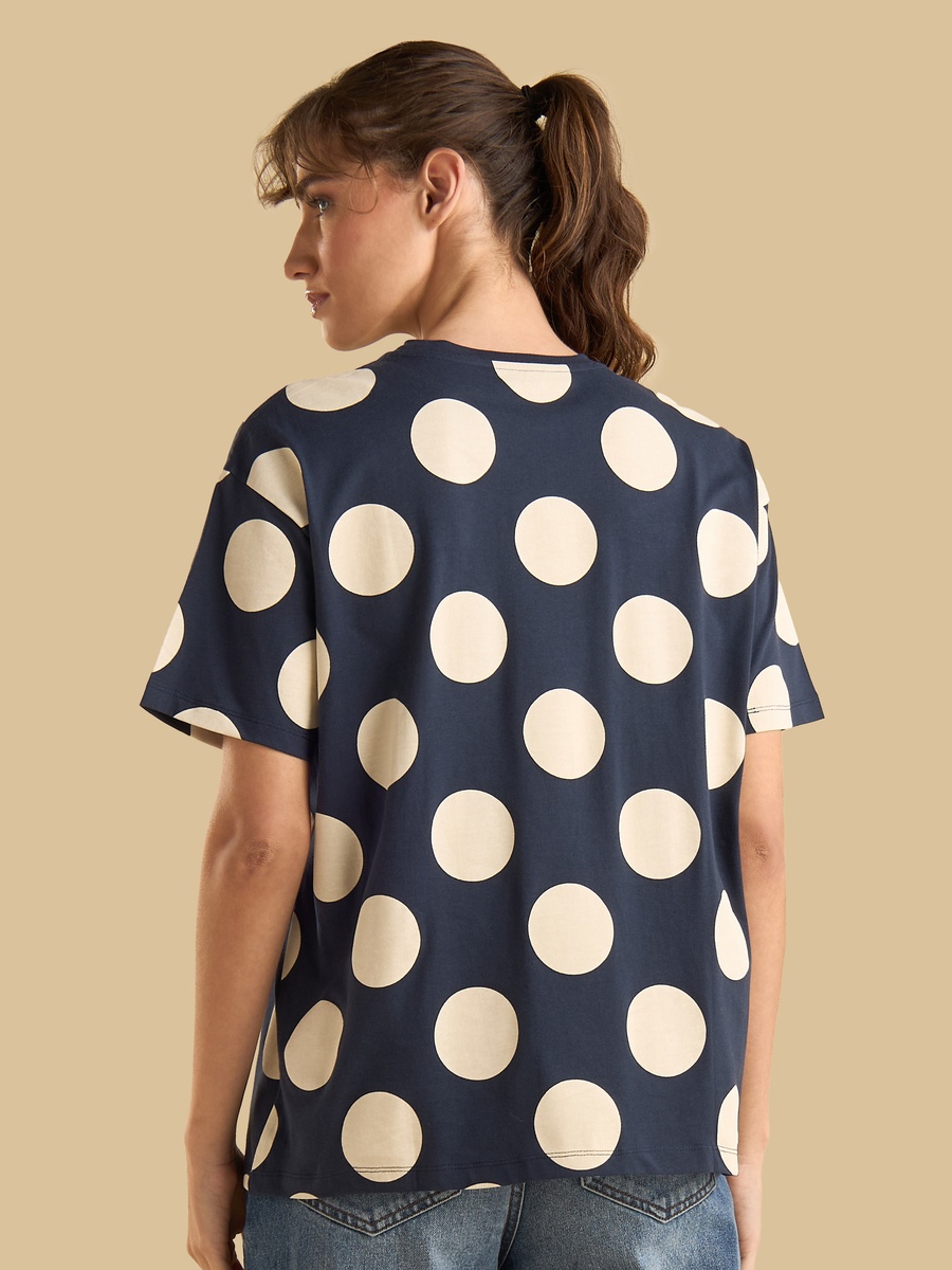 Polka Dot Print T-Shirt