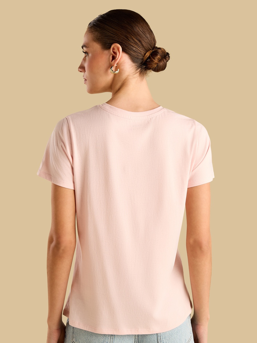 Slogan Embossed T-Shirt