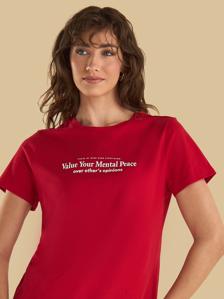 Slogan Print T-Shirt