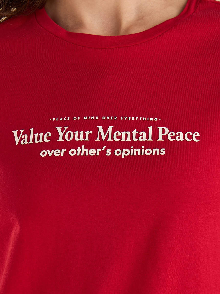 Slogan Print T-Shirt