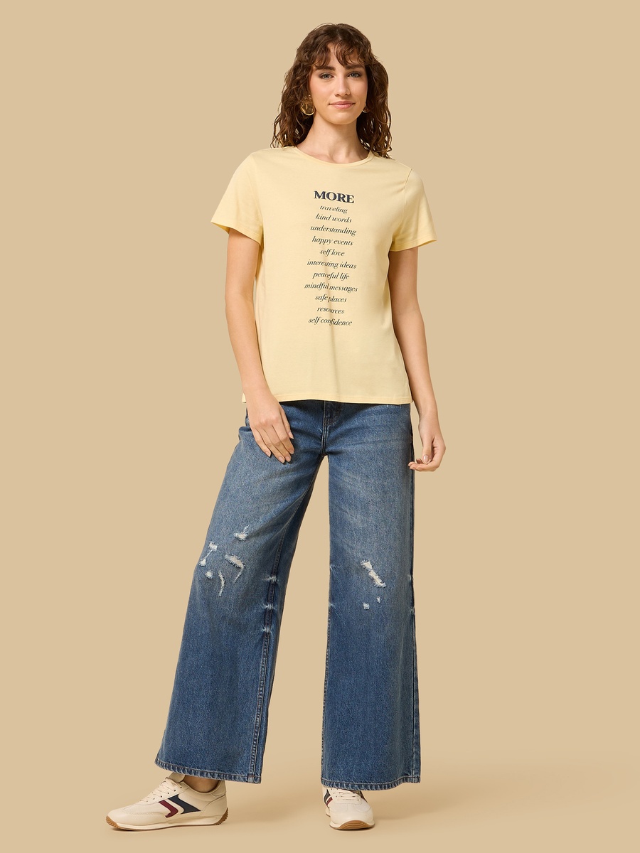 Slogan Print T-Shirt