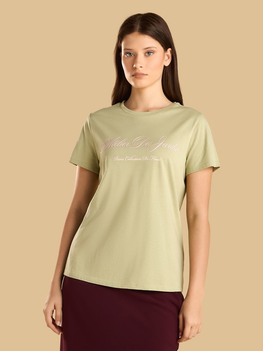 Typographic Print T-Shirt