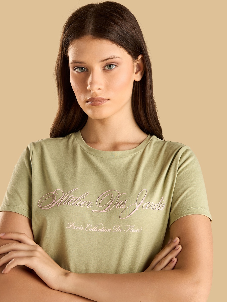 Typographic Print T-Shirt