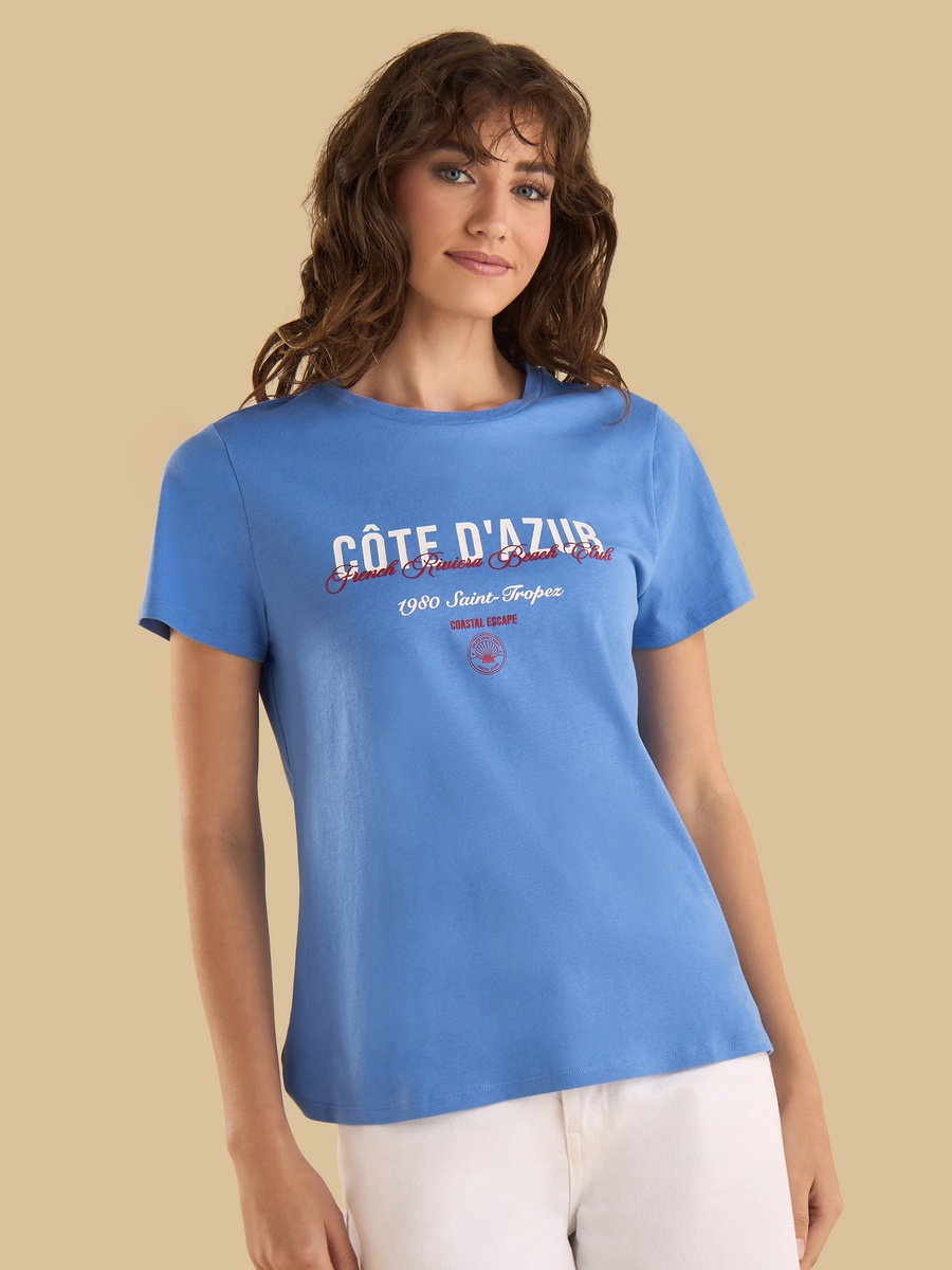 Slogan Print T-Shirt