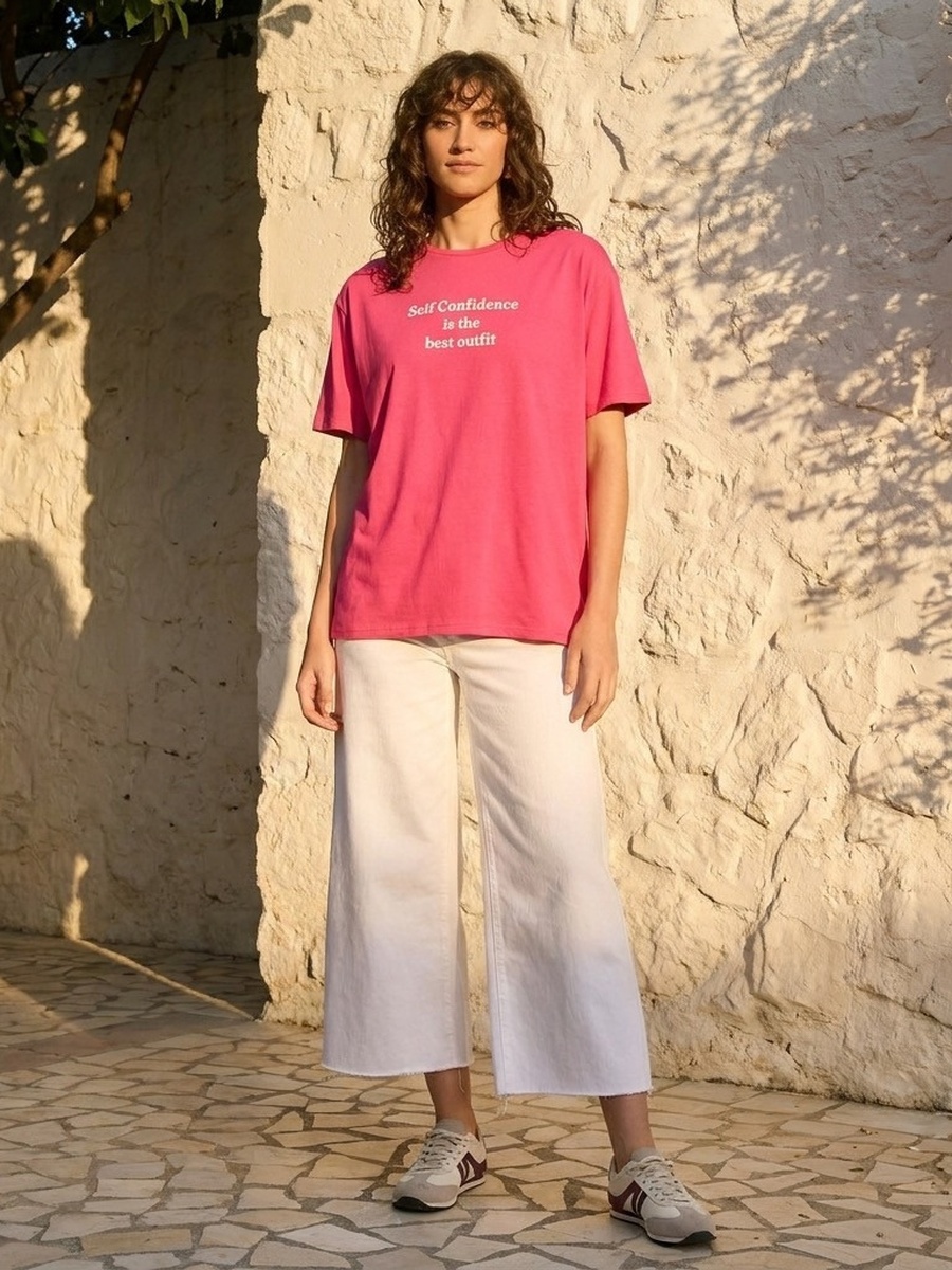 Slogan Print T-Shirt