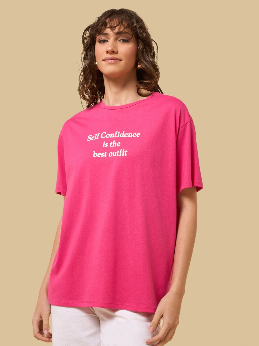 Slogan Print T-Shirt