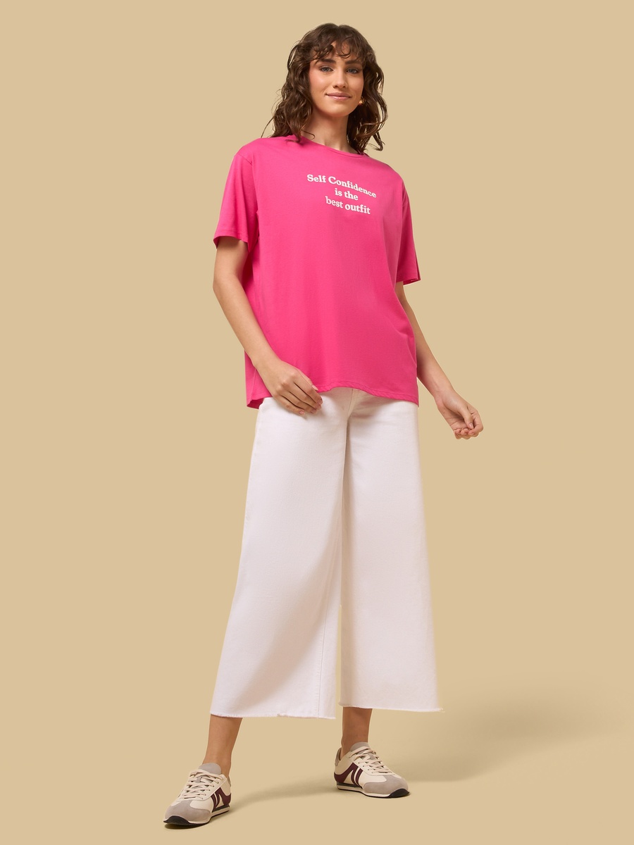 Slogan Print T-Shirt