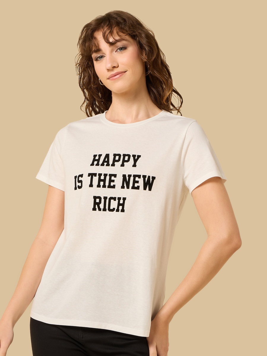 Slogan Print T-Shirt