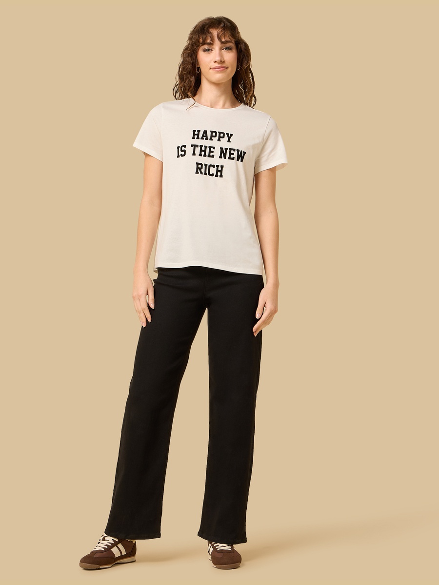 Slogan Print T-Shirt