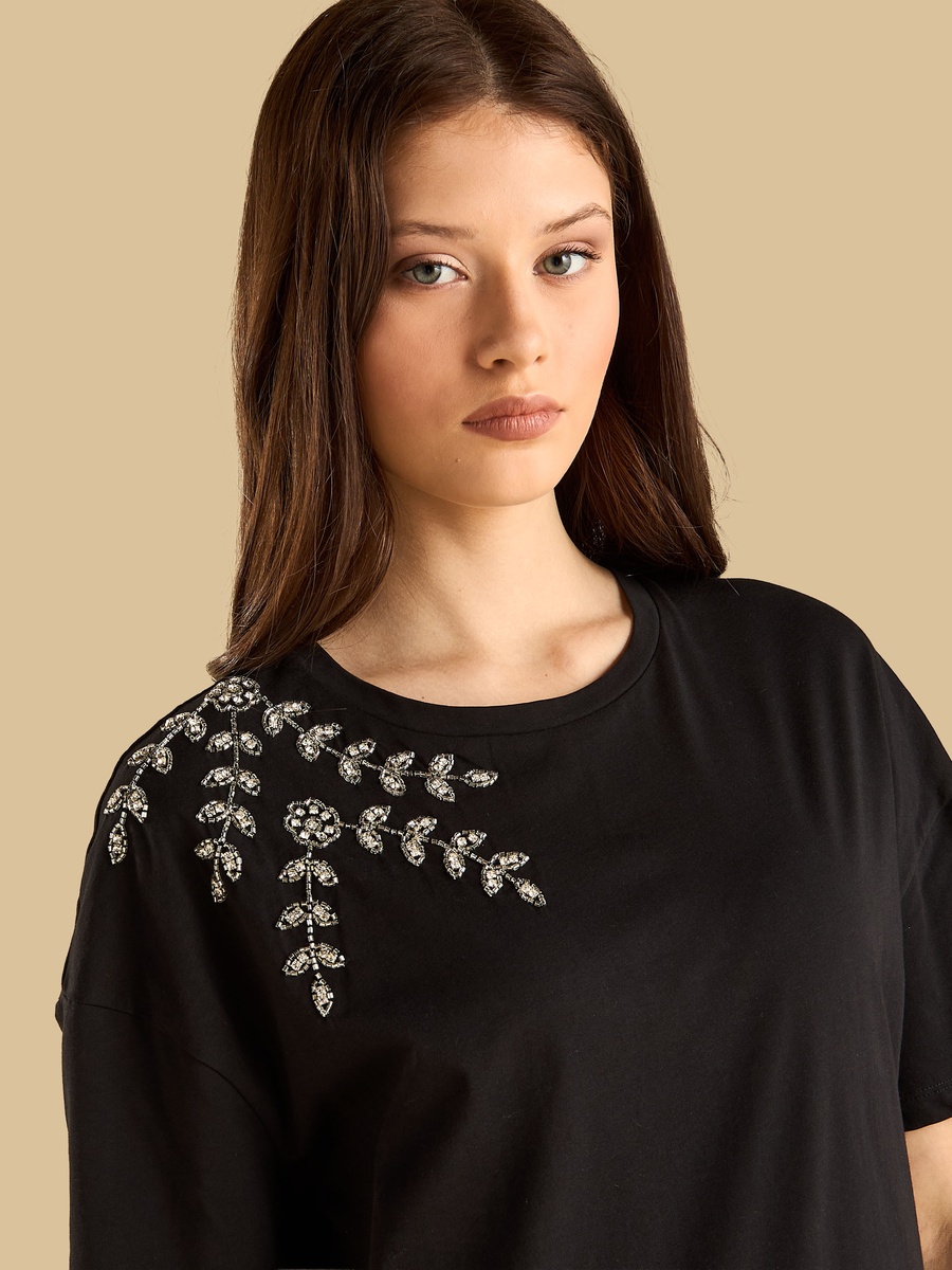 Sequin Embellished T-Shirt