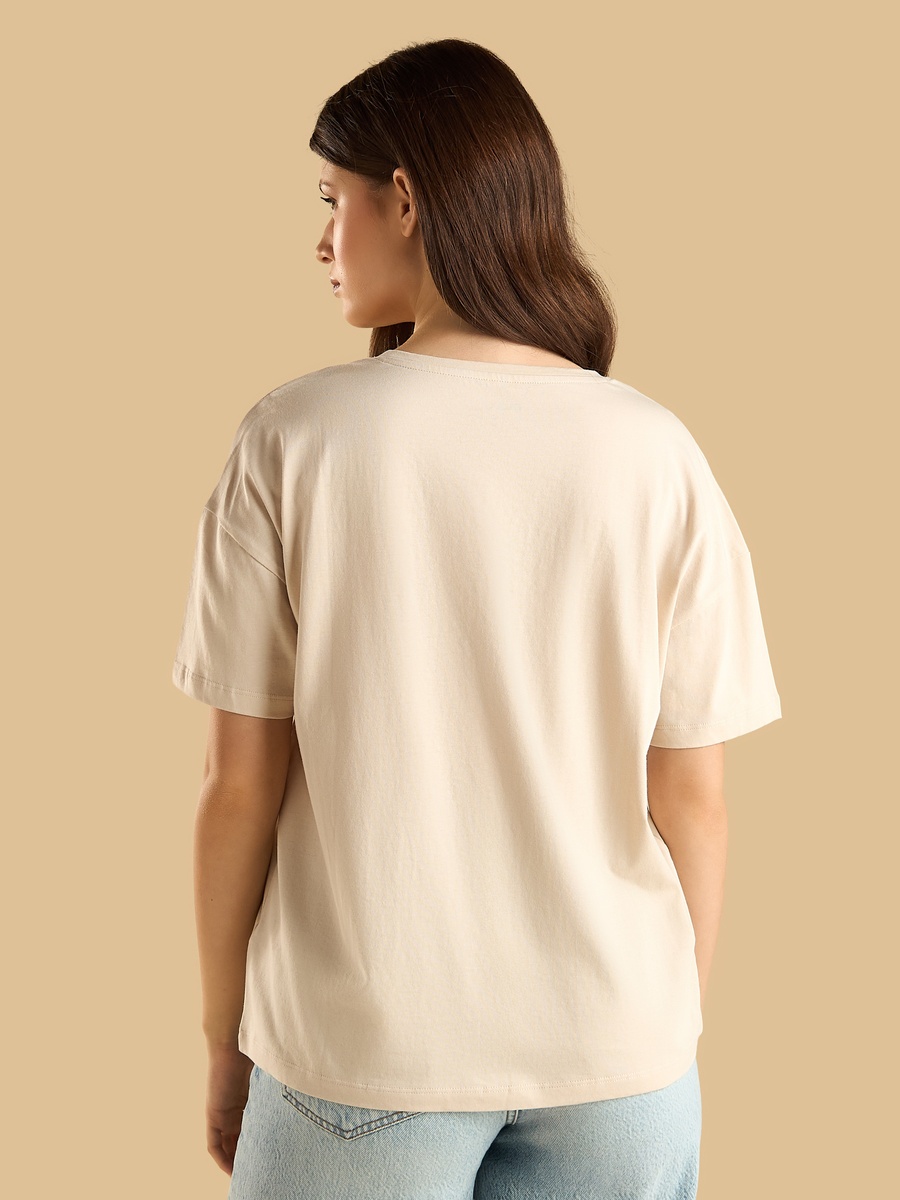 Floral Corded Embroidery T-Shirt