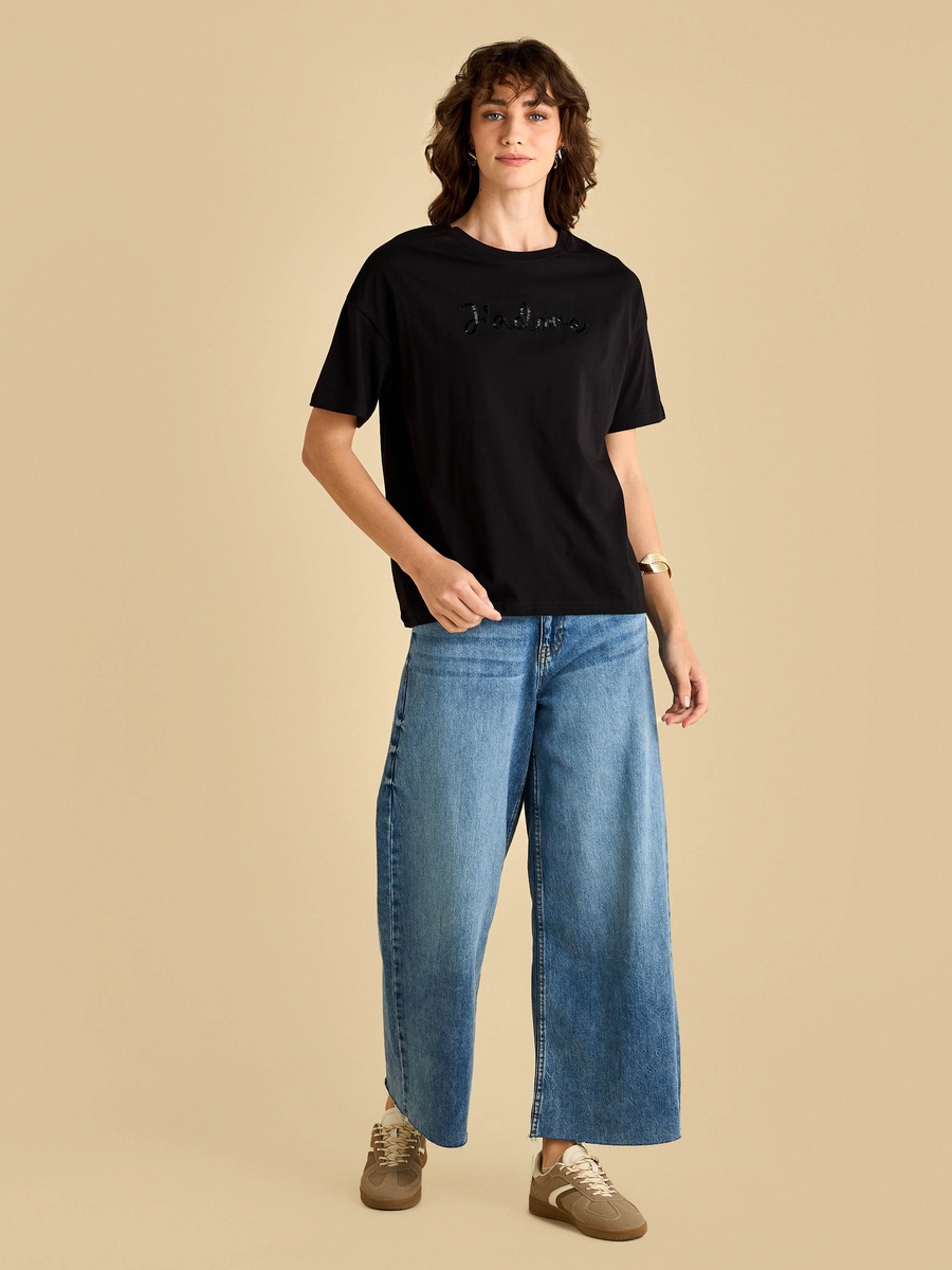 Sequin Embellished T-Shirt