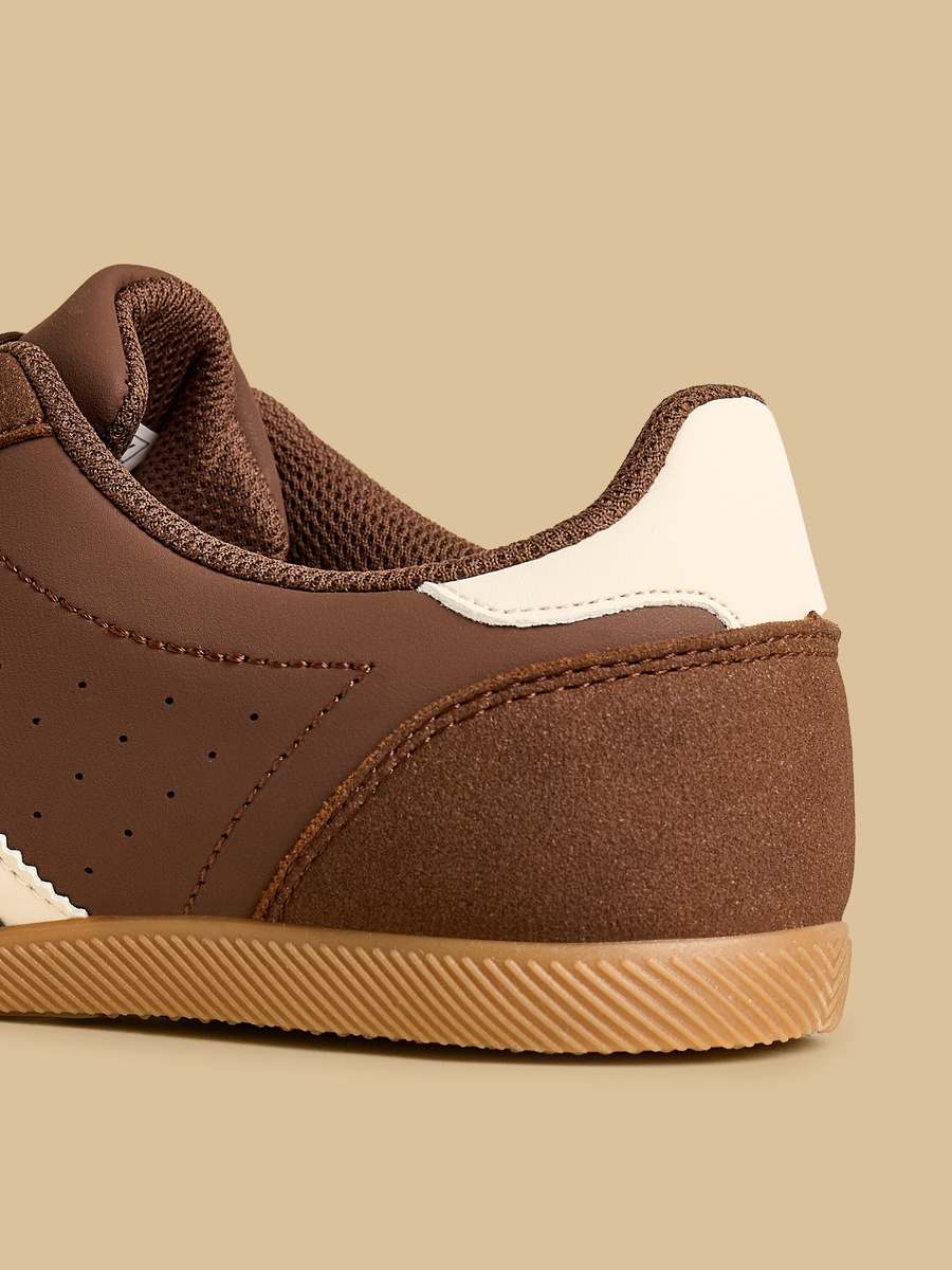 Panelled Sports Shoes with Lace-Up Closure