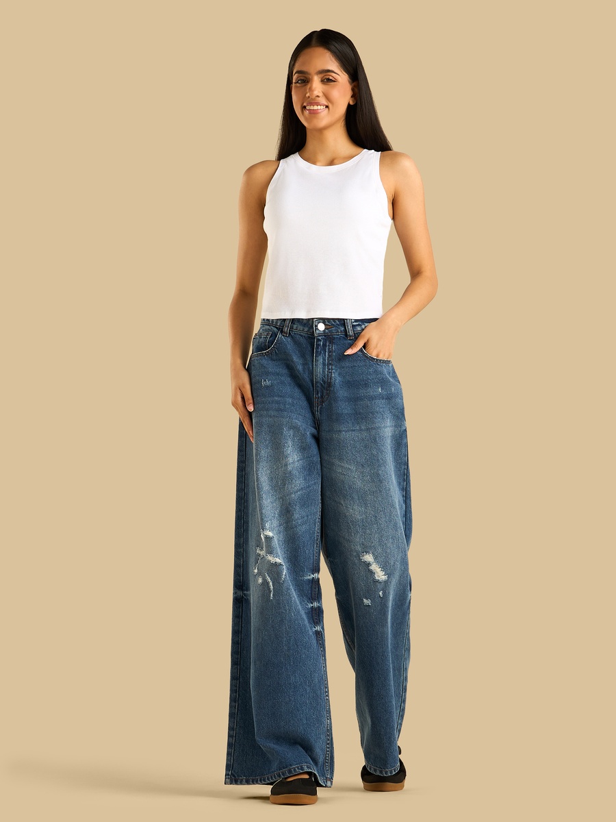 Ribbed Sleeveless Tank Top