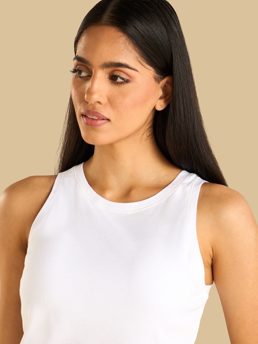 Ribbed Sleeveless Tank Top
