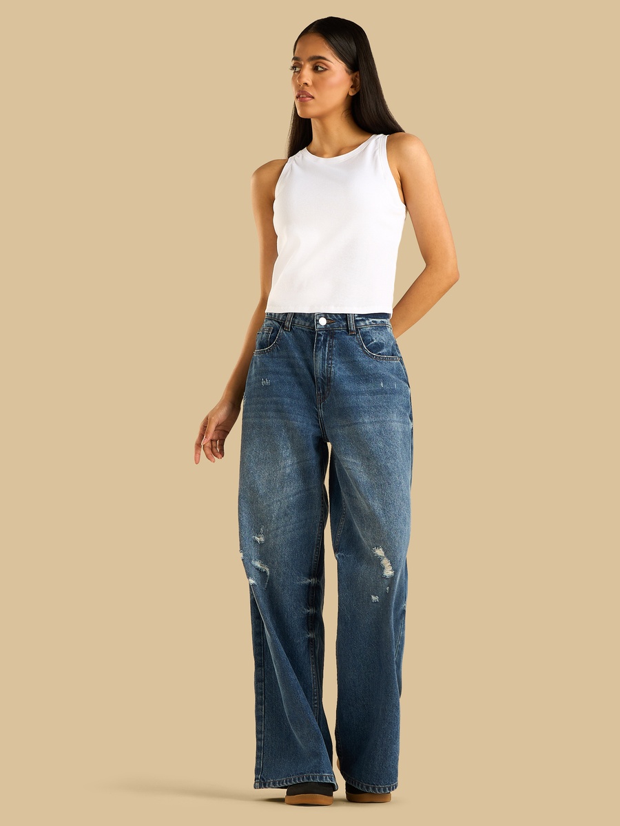 Ribbed Sleeveless Tank Top